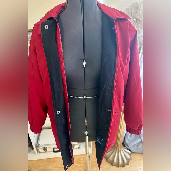 London Fog 80s 90s Vintage Winter Parka Sz S Red & Full Removable Liner Warmth - Picture 10 of 14